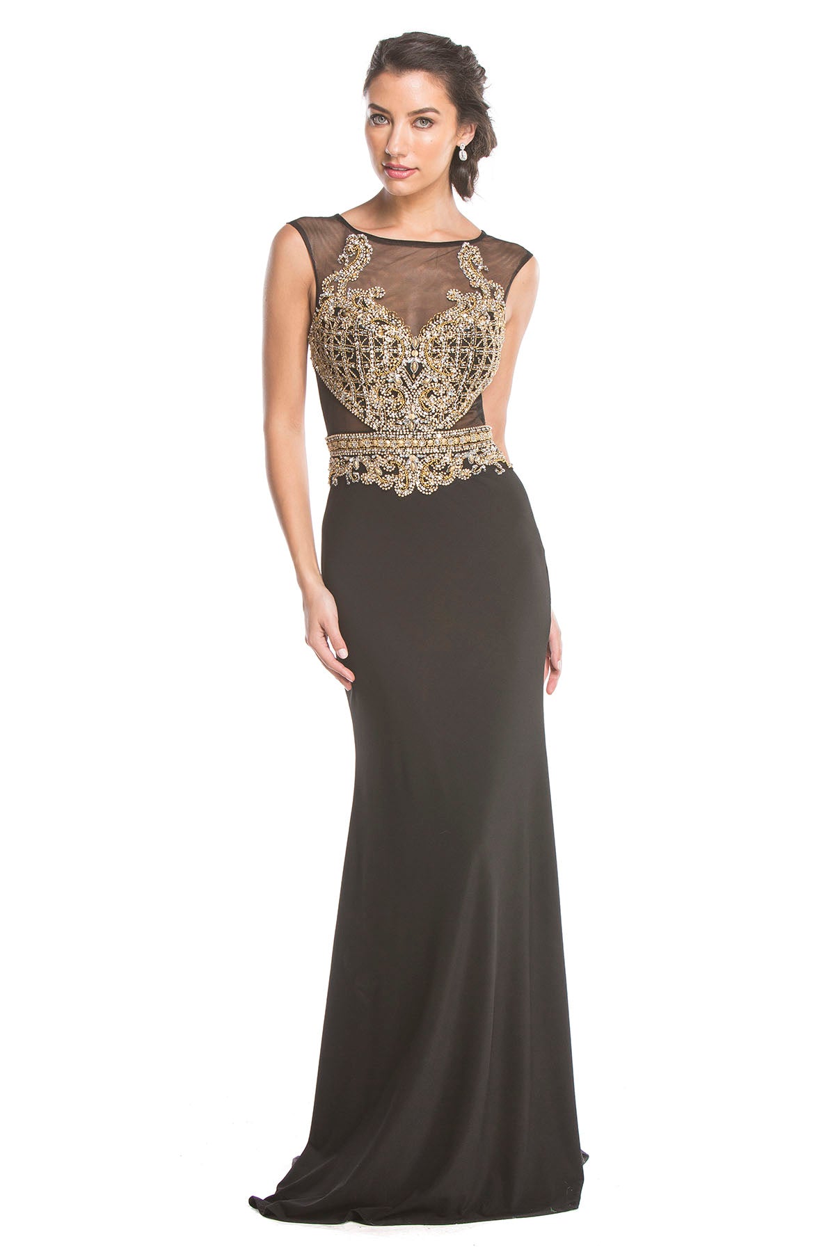 Aspeed Design -L1638 Illusion Sheath Dress