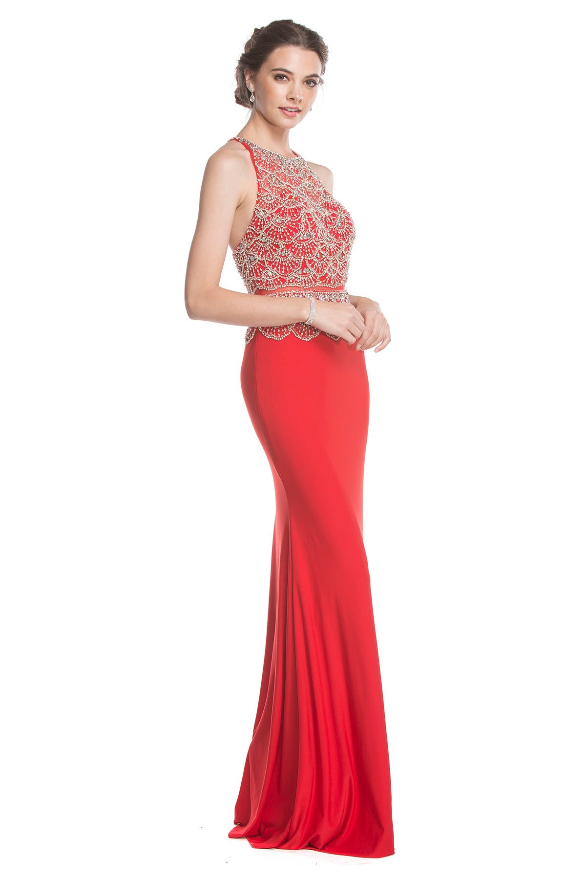 Aspeed Design -L1643 Fitted Two Piece Sheath Dress