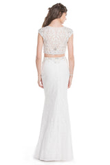 Aspeed Design -L1646 Cap Sleeves Two Piece Dress