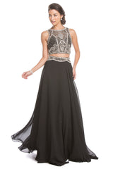 Aspeed Design -L1665 Embellished Two Piece Dress