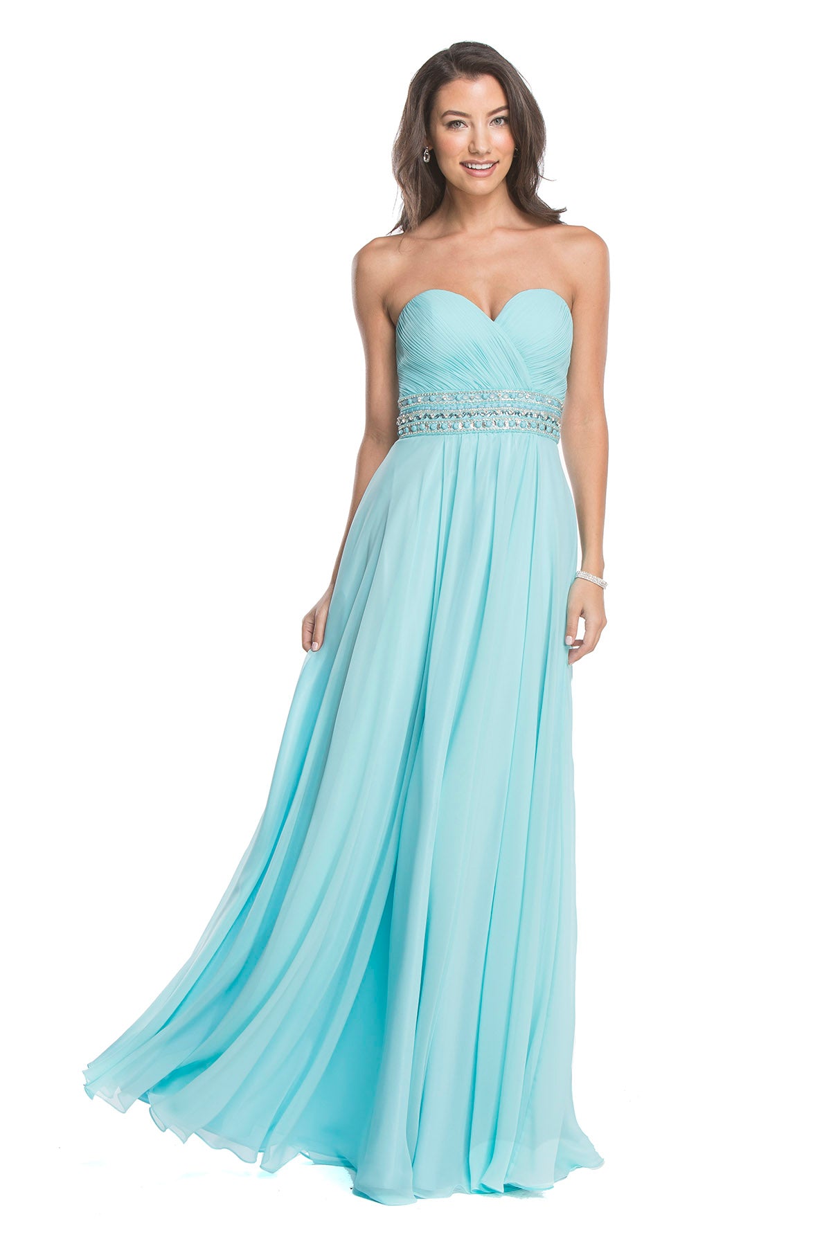 Aspeed Design -L1702 Strapless A Line Dress