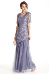 Aspeed Design -L1748 V Neck Trumpet Dress