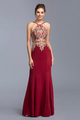 Aspeed Design -L1972 Embellished Halter Sheath Dress