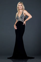 Aspeed Design -L2092 V Neck Sheath Dress
