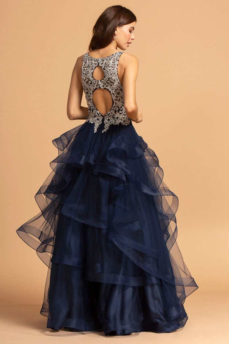 Aspeed Design -L2160 Lace Bodice A Line Dress