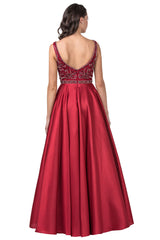 Aspeed Design -L2183 Beaded A Line Dress