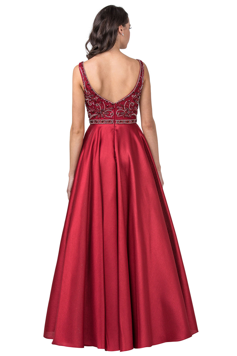 Aspeed Design -L2183 Beaded A Line Dress