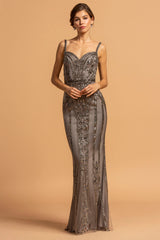 Aspeed Design -L2196 Embellished Sheath Dress
