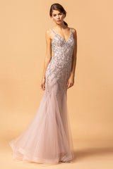 Aspeed Design -L2205 Beaded Trumpet Dress