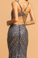Aspeed Design -L2209 Sequin Sheath Dress