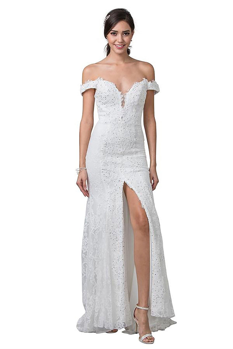 Aspeed Design -L2256 Off Shoulder Bridal Dress