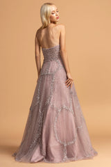 Aspeed Design -L2260 Strapless A Line Dress