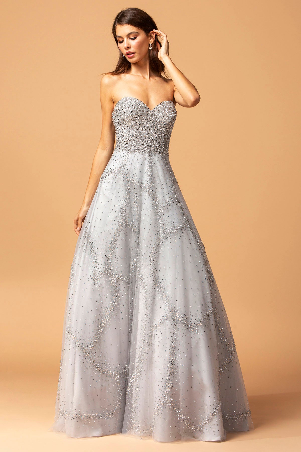 Aspeed Design -L2260 Strapless A Line Dress