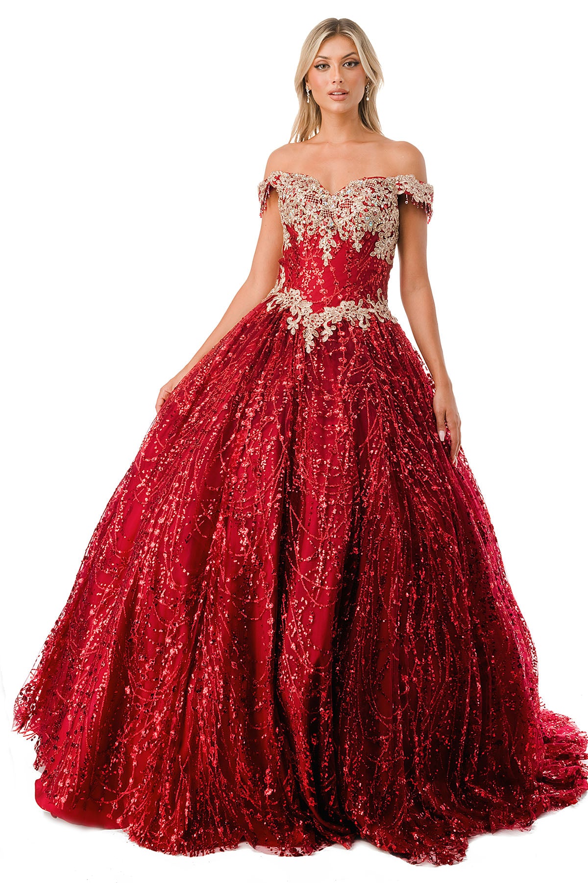 Aspeed Design -L2364 Off Shoulder Quinceanera Ball Gown