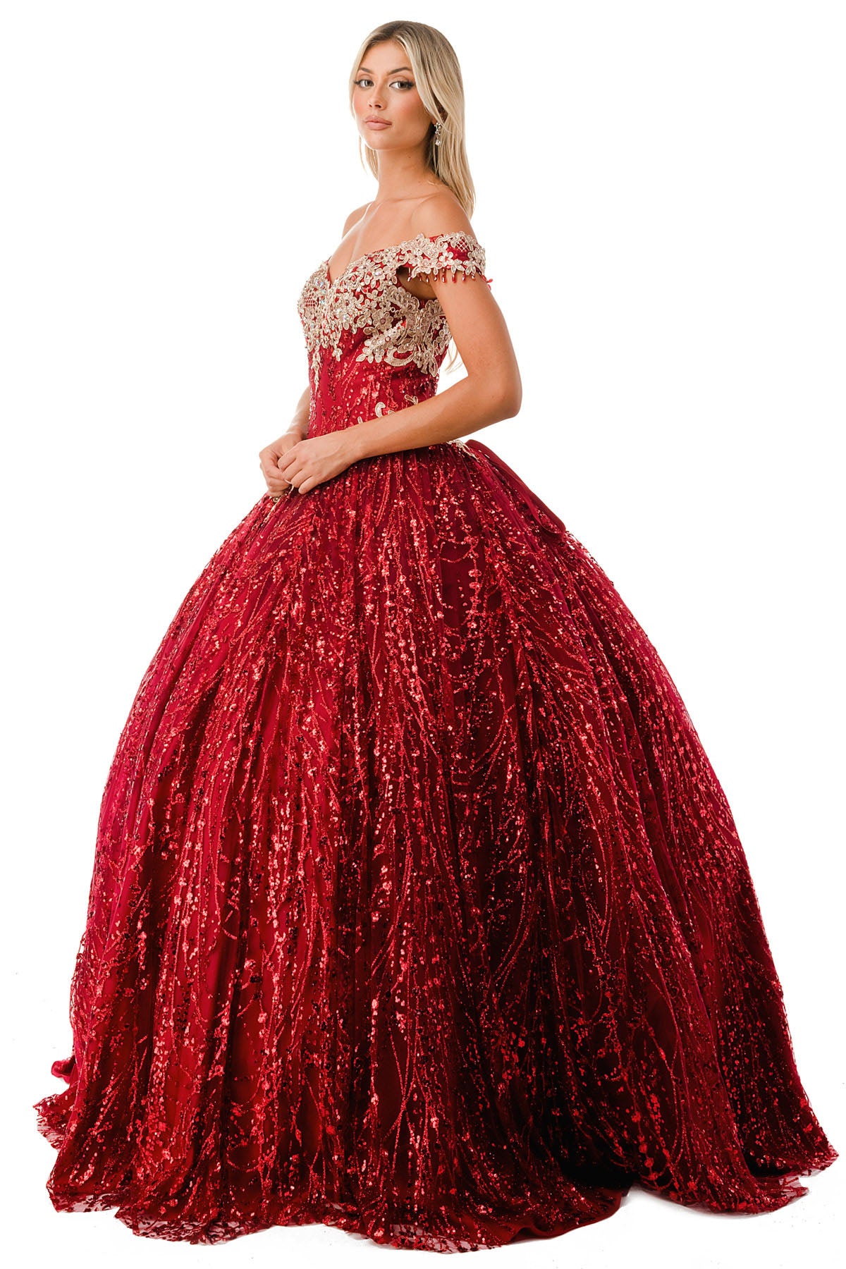 Aspeed Design -L2364 Off Shoulder Quinceanera Ball Gown