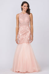 Aspeed Design -L2368 Embroidered Trumpet Dress