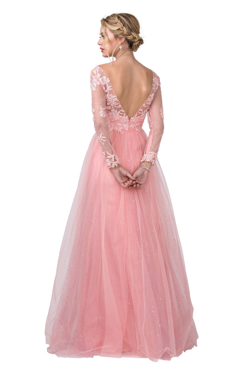 Aspeed Design -L2372 Embroidery A-Line Dress