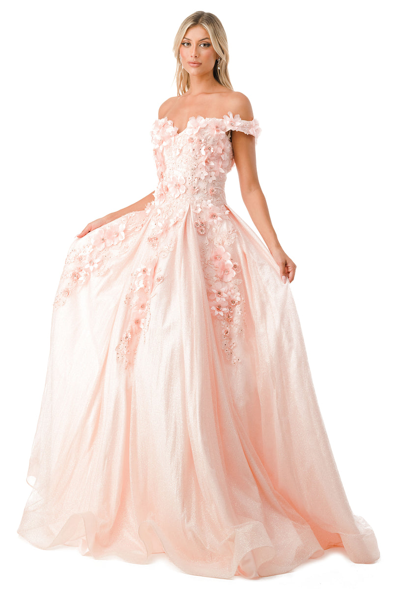 Aspeed Design -L2501 3D Floral Ball Gown