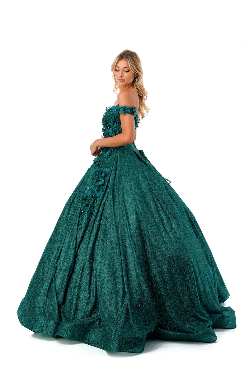 Aspeed Design -L2501 3D Floral Ball Gown