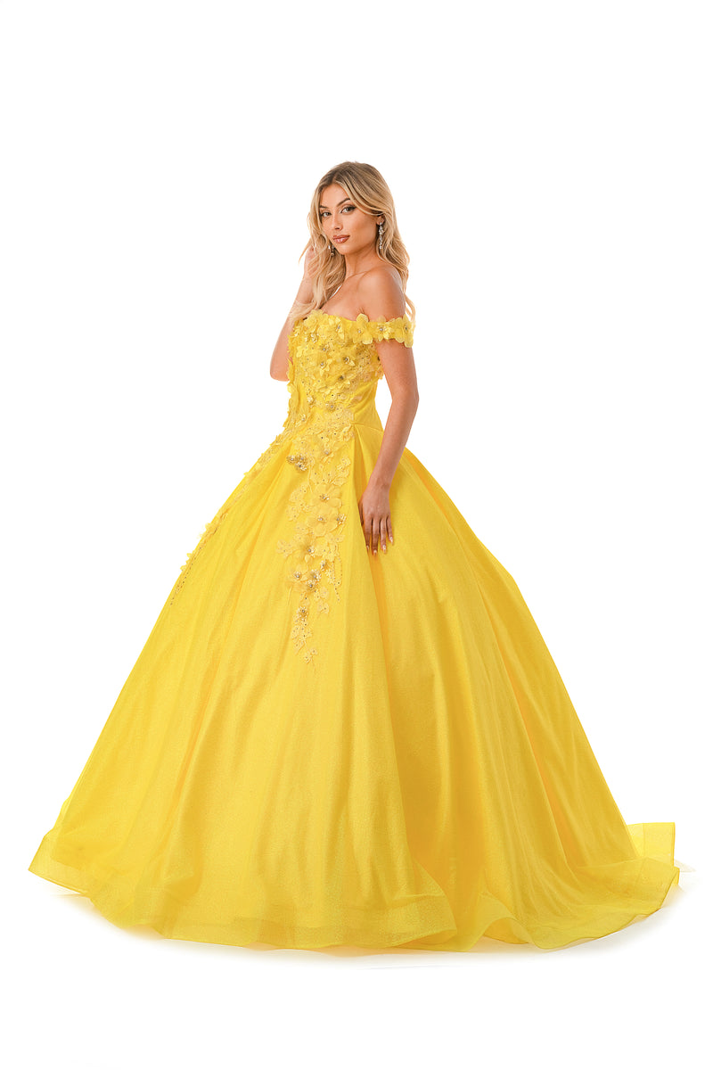 Aspeed Design -L2501 3D Floral Ball Gown