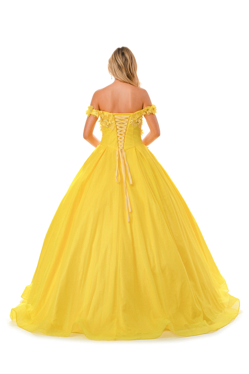 Aspeed Design -L2501 3D Floral Ball Gown