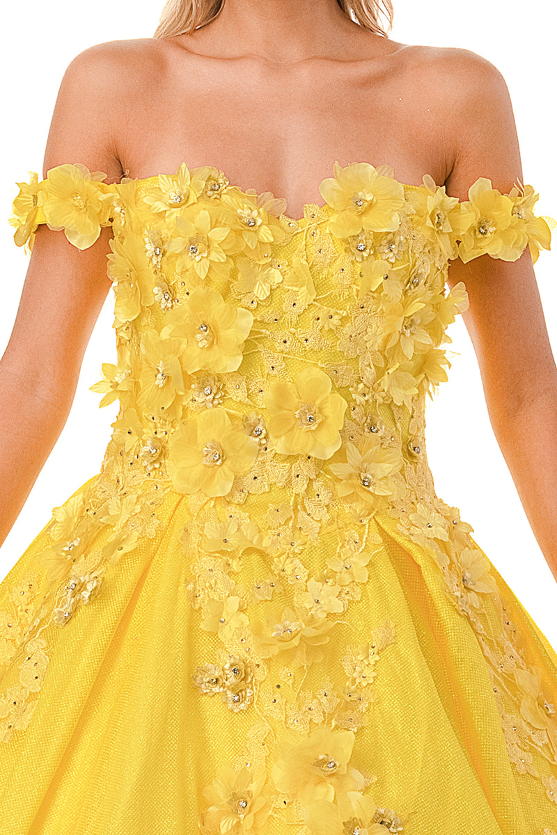 Aspeed Design -L2501 3D Floral Ball Gown