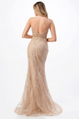 Aspeed Design -L2719 Embellished Sheath Dress