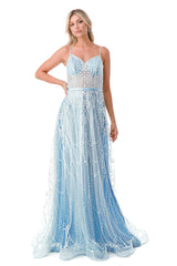 Aspeed Design -L2775B Sweetheart Embellished A Line Dress