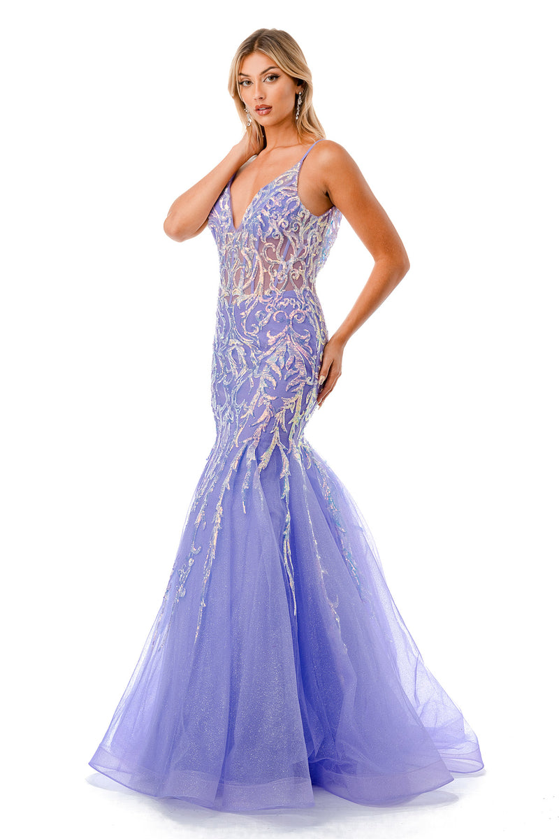 Aspeed Design -L2807M Sequin Mermaid Dress