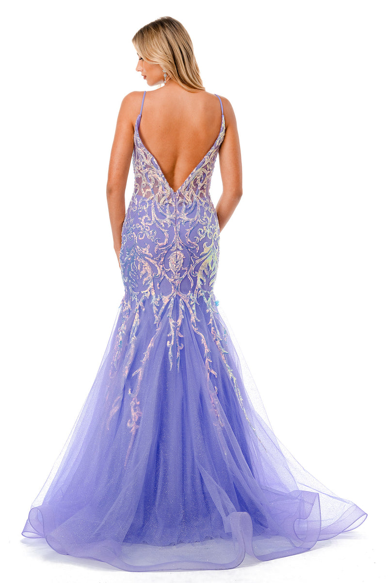 Aspeed Design -L2807M Sequin Mermaid Dress