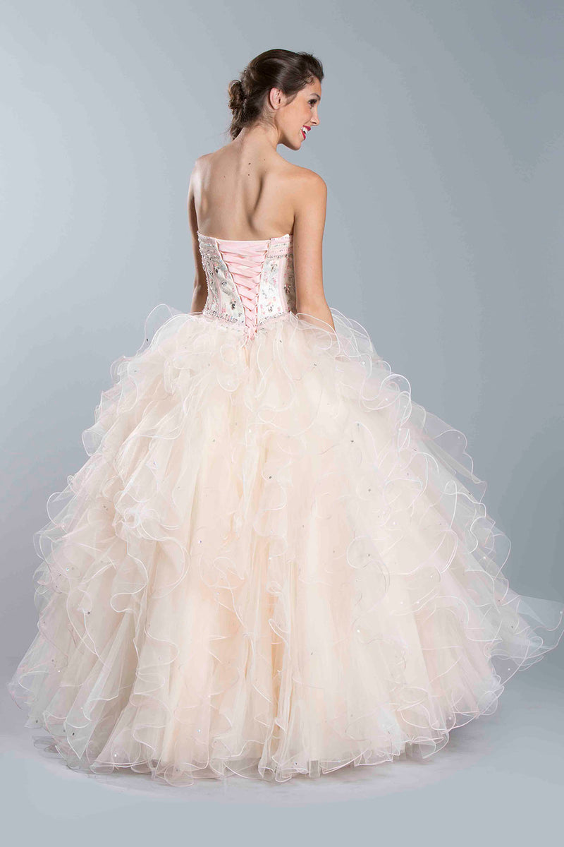 Aspeed Design -LH031 Strapless Tulle Ball Gown