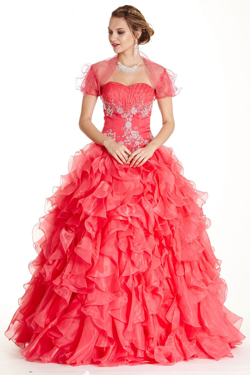 Aspeed Design -LH063 Ruffled Quinceanera Ball Gown