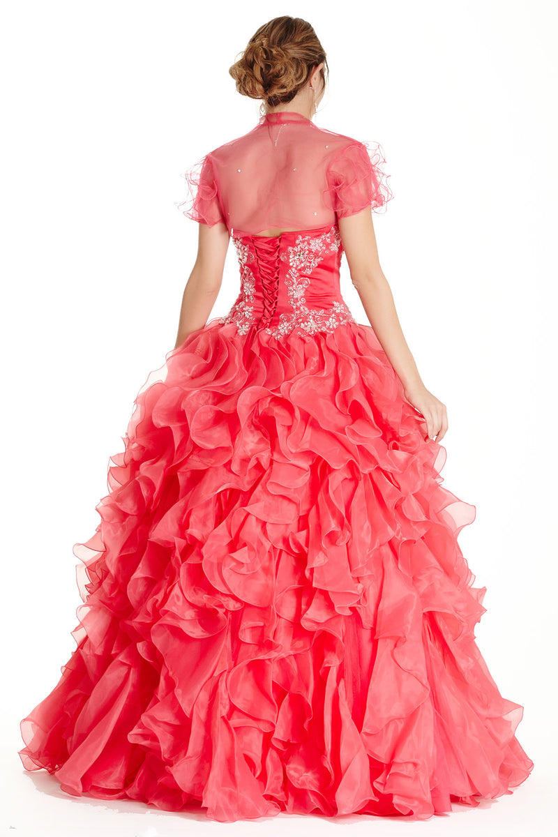 Aspeed Design -LH063 Ruffled Quinceanera Ball Gown