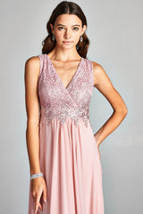 Aspeed Design -LH065 V Neck A Line Dress