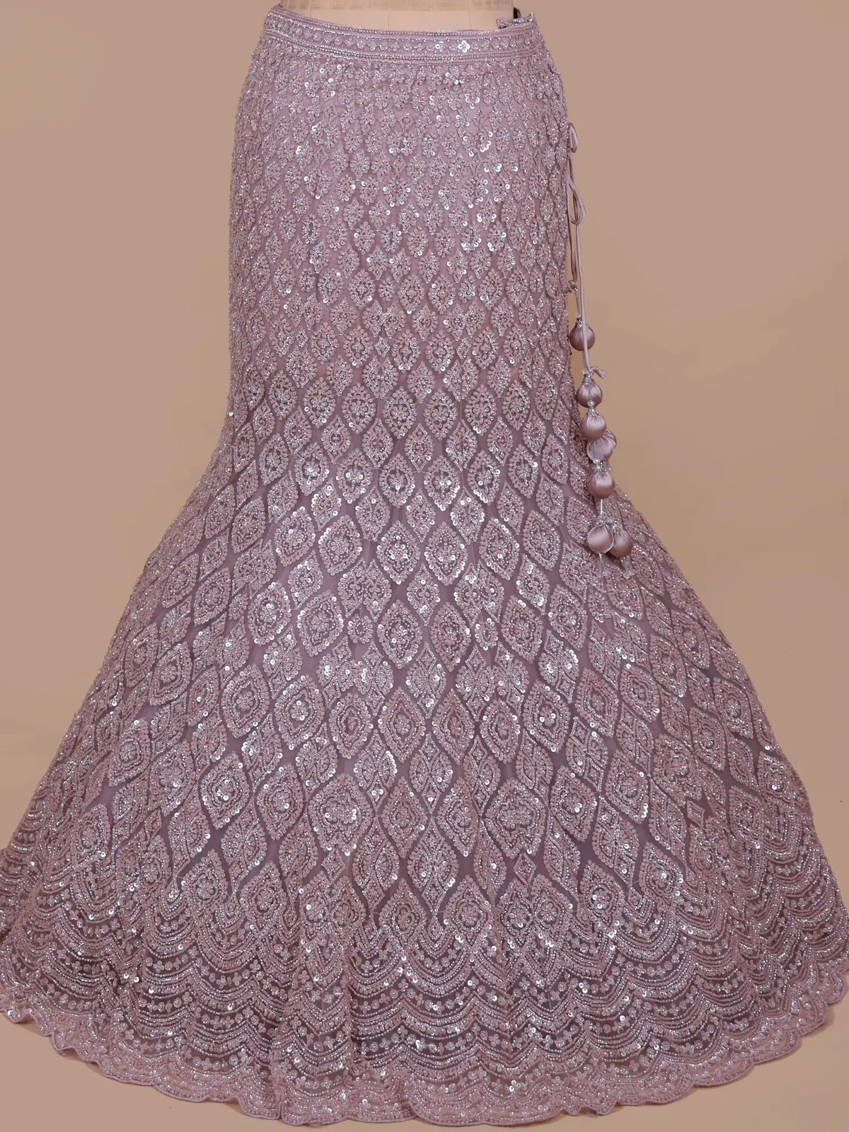 MyFashion KLS-2751 Lavender Fishcut Lehenga Choli With Beads Work
