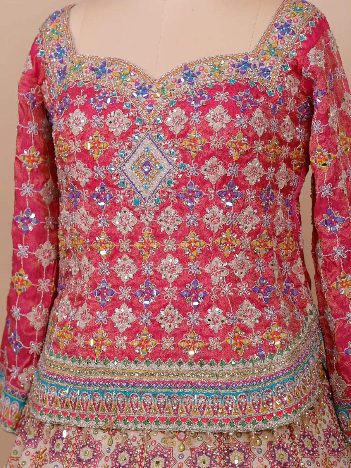 MyFashion KLS-2762 Designer Multi Color Silk Lehenga Choli