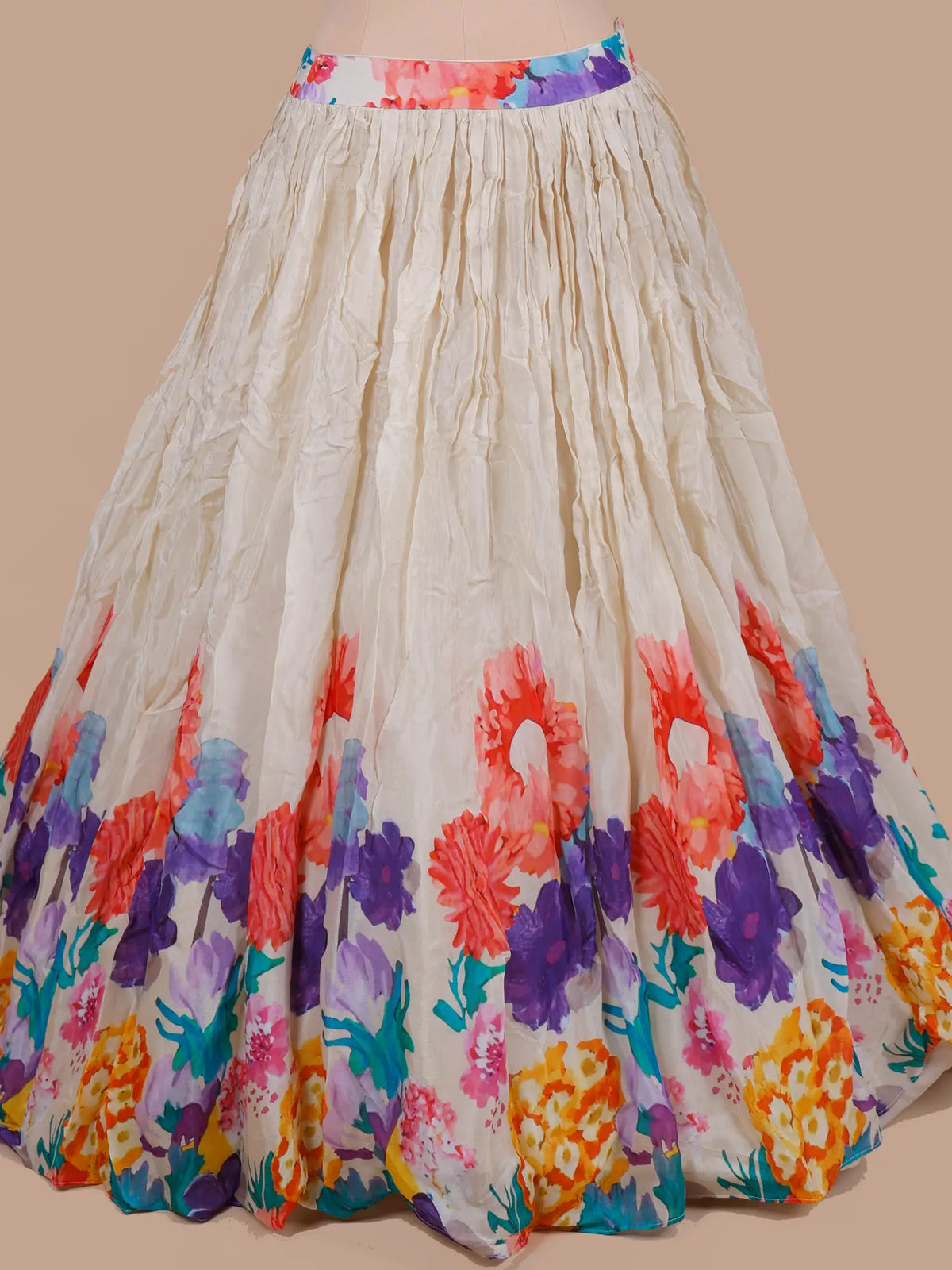 MyFashion KLS-2780 Party Wear Multi Color Crepe Silk Lehenga Sequins Design
