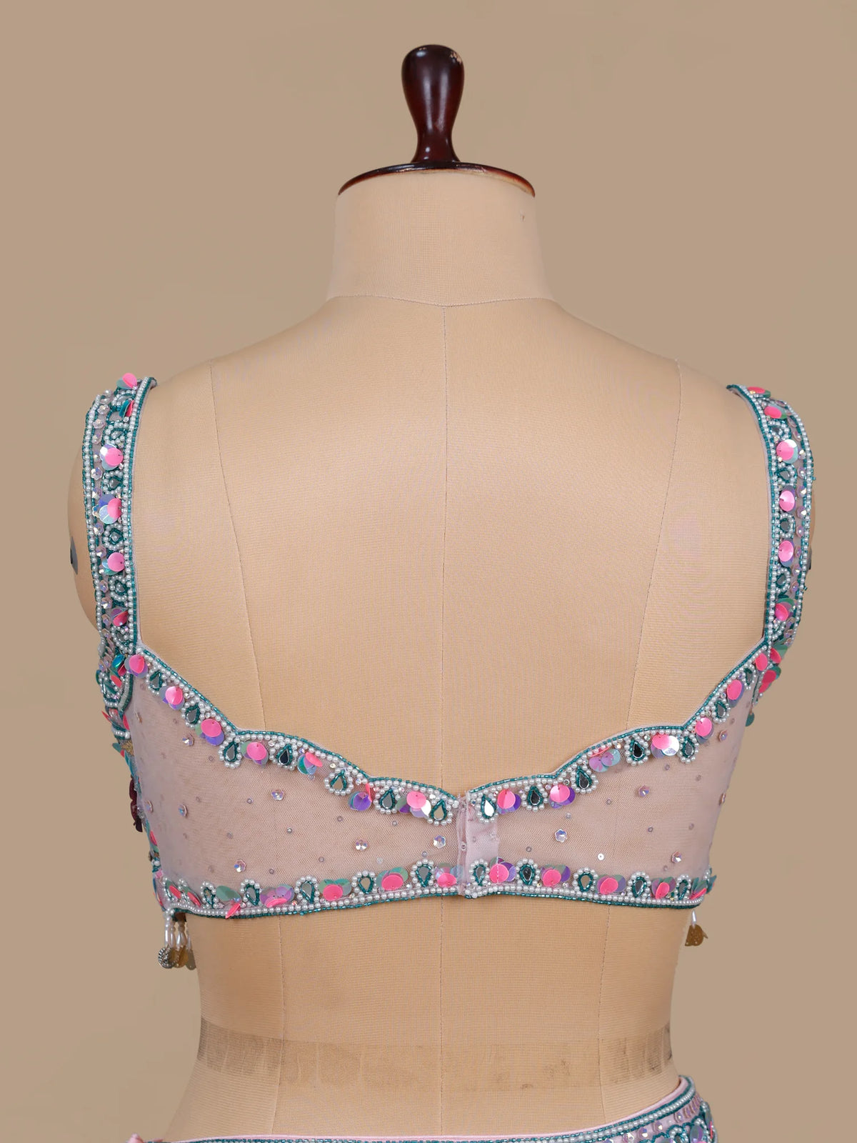 MyFashion KLS-2712 Organza Sequins Work Party Wear Lehenga Choli