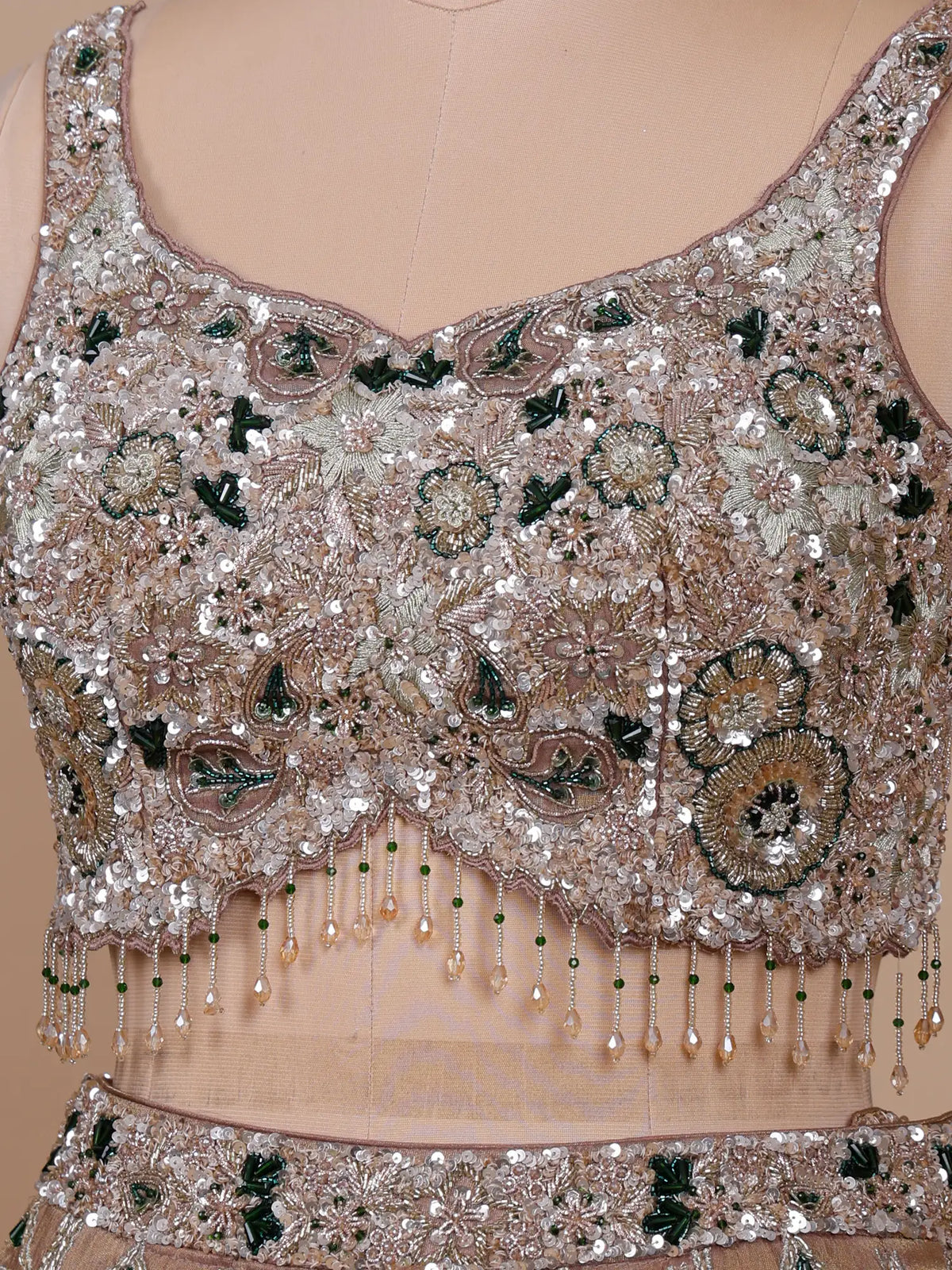 MyFashion KLS-2770 Copper Shimmer Lehenga Choli Zardosi Work