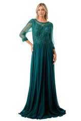 Aspeed Design -M2723J Lace Applique A Line Dress