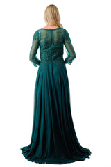 Aspeed Design -M2723J Lace Applique A Line Dress
