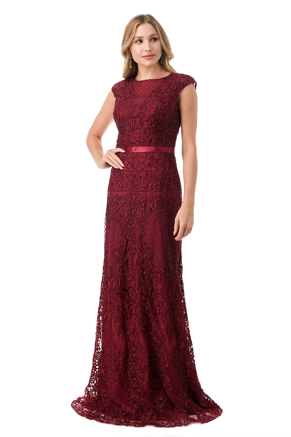 Aspeed Design -M2732 Embroidered  Sheath Dress