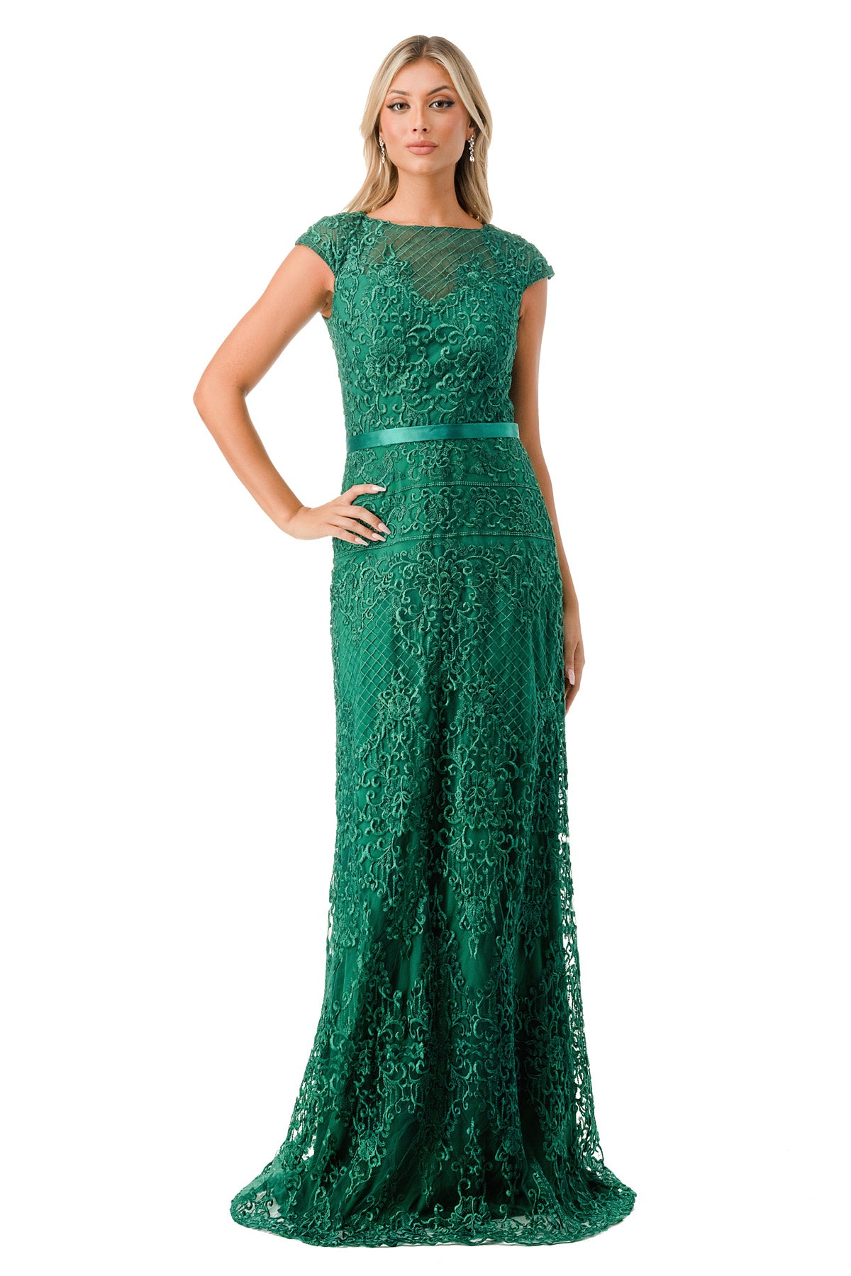 Aspeed Design -M2732 Embroidered  Sheath Dress