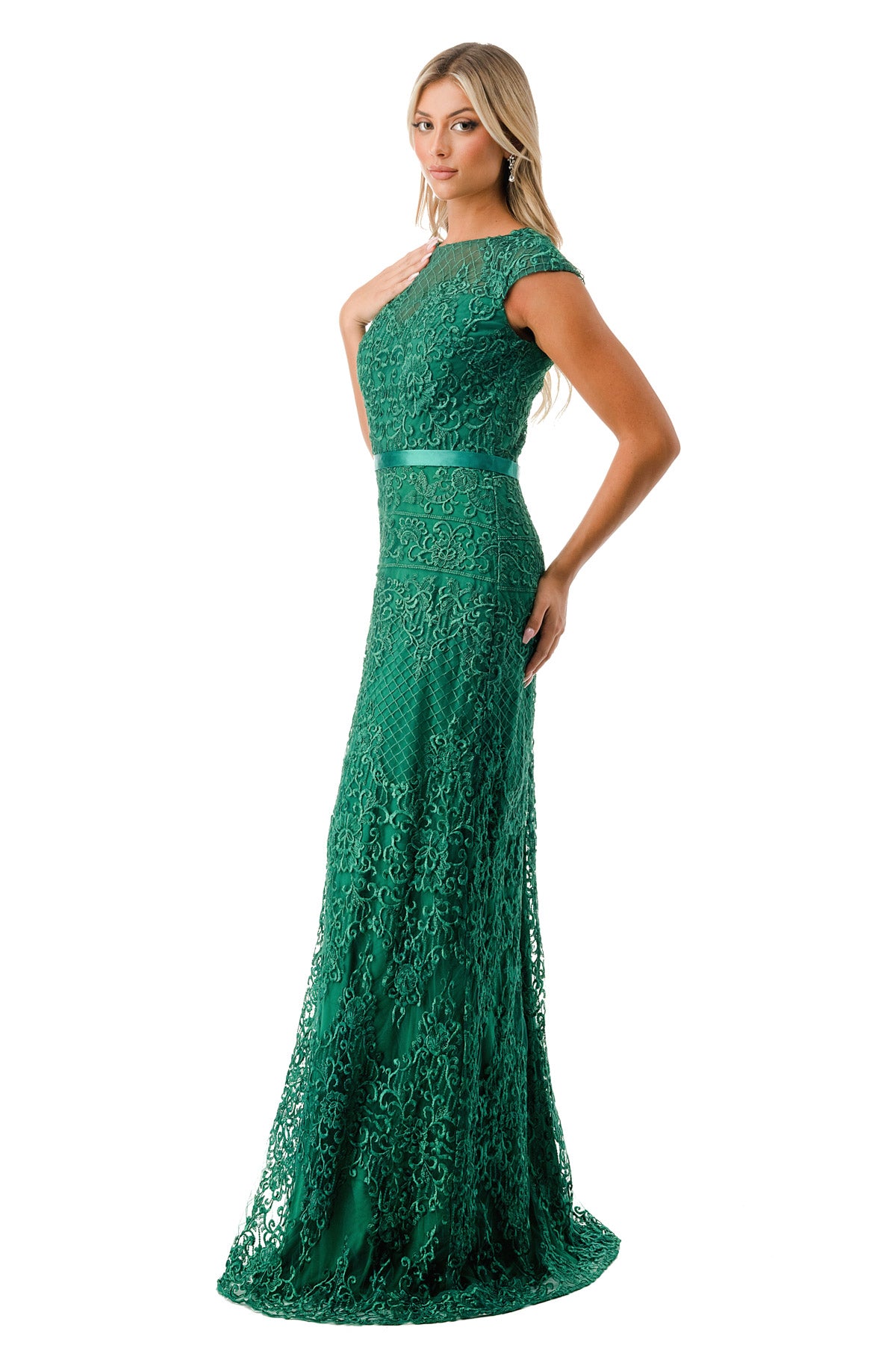 Aspeed Design -M2732 Embroidered  Sheath Dress