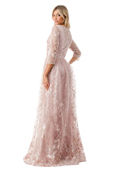 Aspeed Design -M2735F Applique A Line Dress