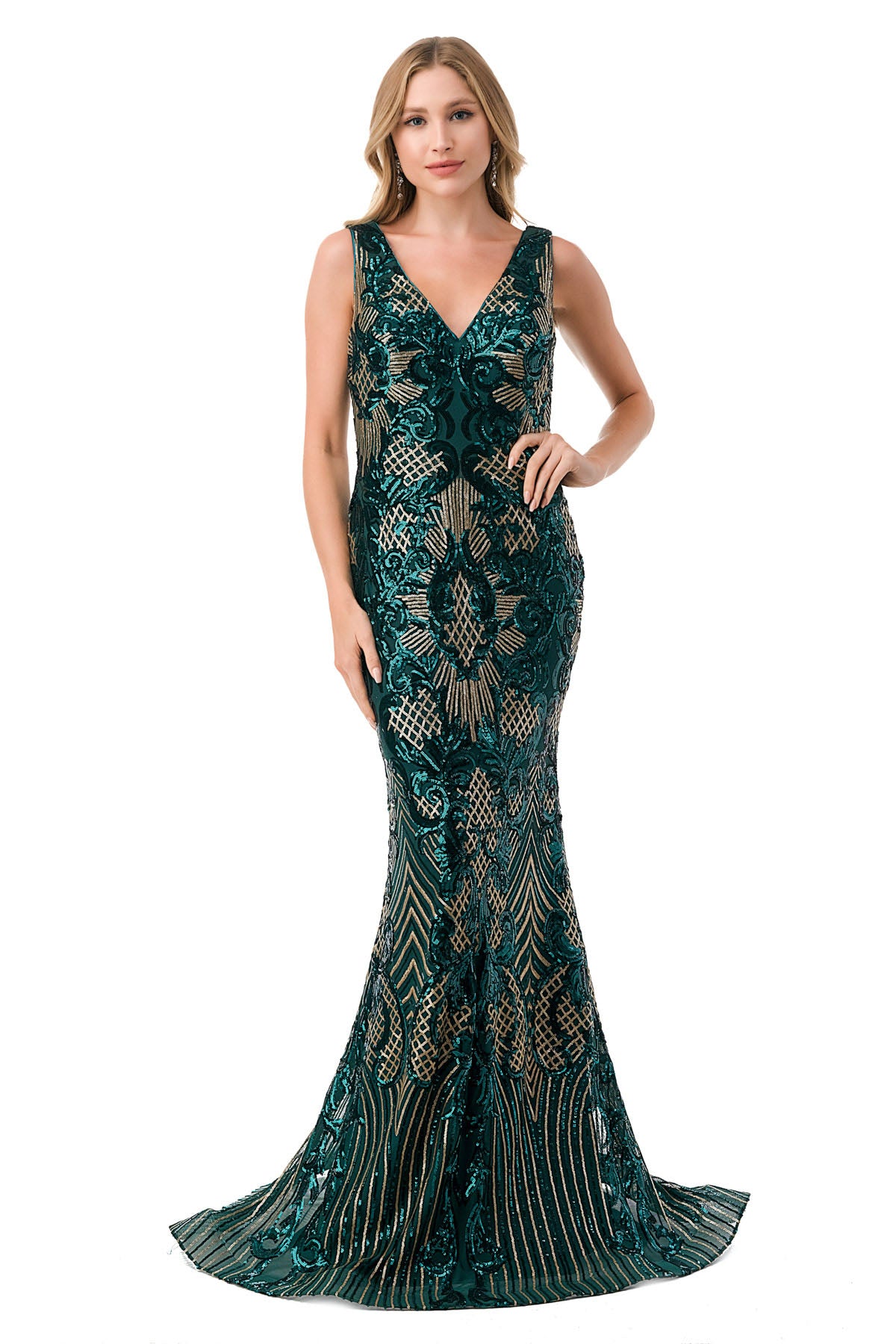 Aspeed Design -M2803Y Sequin Mermaid Dress