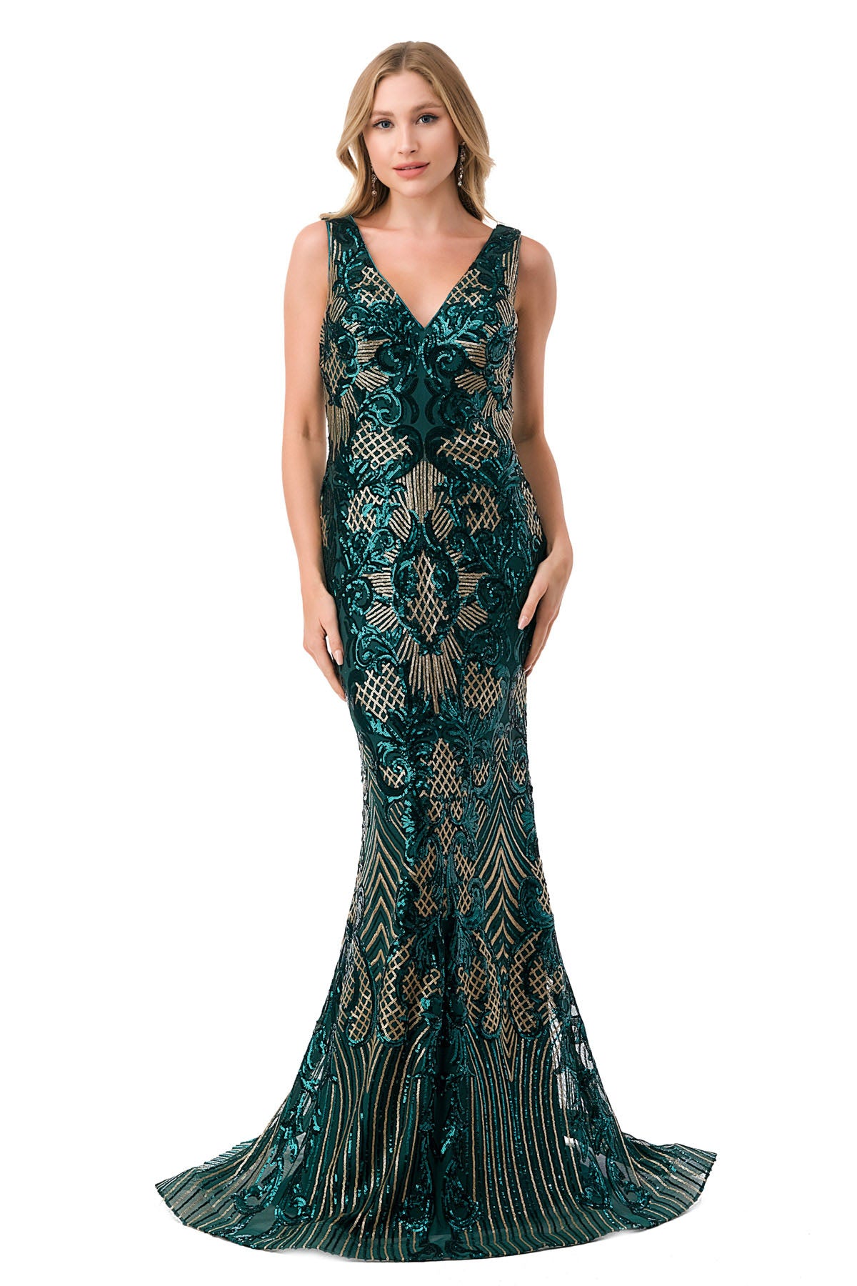 Aspeed Design -M2803Y Sequin Mermaid Dress