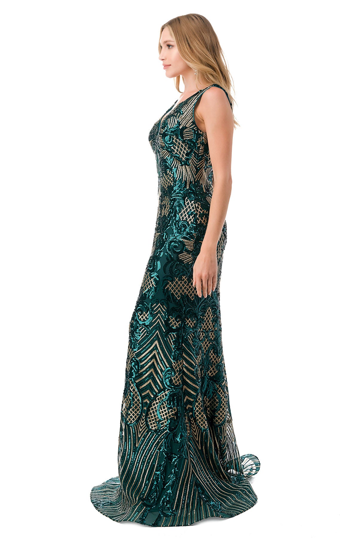 Aspeed Design -M2803Y Sequin Mermaid Dress