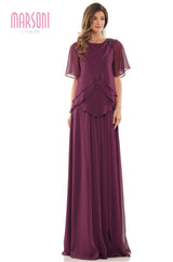 Marsoni by Colors -M322 Chiffon Top And Circular Dress