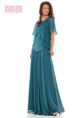 Marsoni by Colors -M322 Chiffon Top And Circular Dress